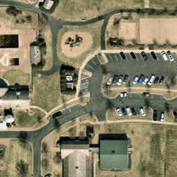 Lakeville Beach Volleyball Court #4 — aerial view