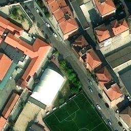Sand Volleyball Court — aerial view