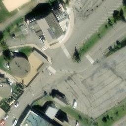 Sand Volleyball Court — aerial view