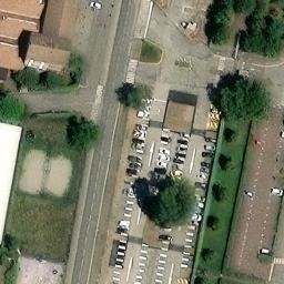 Sand Volleyball Court — aerial view