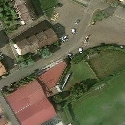 Sand Volleyball Court — aerial view