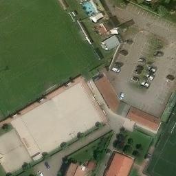 Sand Volleyball Court — aerial view