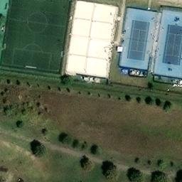 Sand Volleyball Court — aerial view