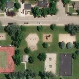 Belle Fourche Beach Volleyball Court — aerial view