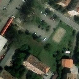 Sand Volleyball Court — aerial view