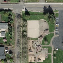 North Albany Beach Volleyball Court #2 — aerial view