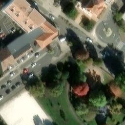 Sand Volleyball Court — aerial view
