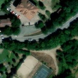 Sand Volleyball Court — aerial view