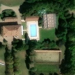 Sand Volleyball Court — aerial view