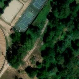 Sand Volleyball Court — aerial view