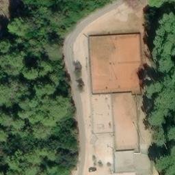Sand Volleyball Court — aerial view