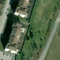 Grass Volleyball Court — aerial view