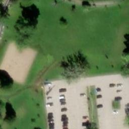 Orillia Beach Volleyball Court — aerial view