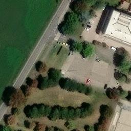 Sand Volleyball Court — aerial view