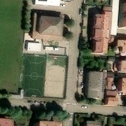 Sand Volleyball Court — aerial view