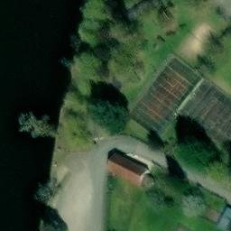 Sand Volleyball Court — aerial view