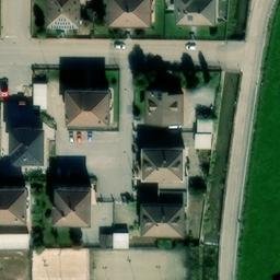 Volleyball Court near Genola — aerial view