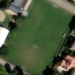 Sand Volleyball Court — aerial view