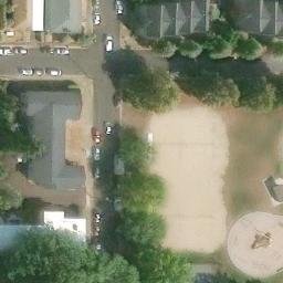Sand Volleyball Court in Corvallis, OR — aerial view