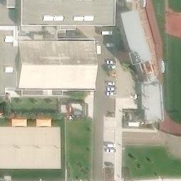 Sand Volleyball Court in Corvallis, OR — aerial view