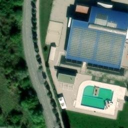 Sand Volleyball Court — aerial view