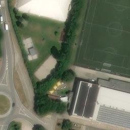 Sand Volleyball Court — aerial view