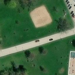 Howard Beach Volleyball Court #1 — aerial view