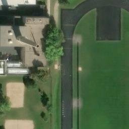 Stevens Point Beach Volleyball Court #12 — aerial view