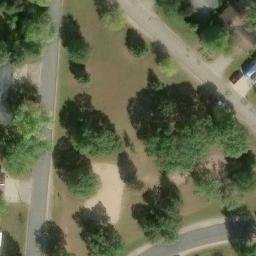 Stevens Point Beach Volleyball Court #6 — aerial view