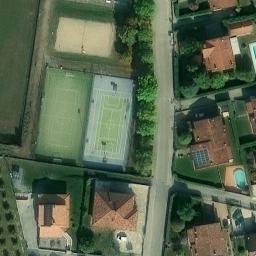 Sand Volleyball Court — aerial view
