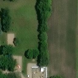 Ghent Beach Volleyball Court — aerial view