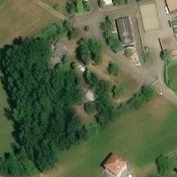 Sand Volleyball Court — aerial view
