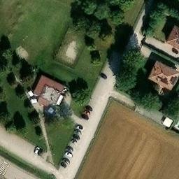 Sand Volleyball Court — aerial view