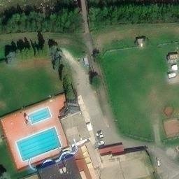 Sand Volleyball Court — aerial view