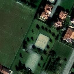 Sand Volleyball Court — aerial view