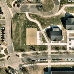 Northfield Beach Volleyball Court #5 — aerial view