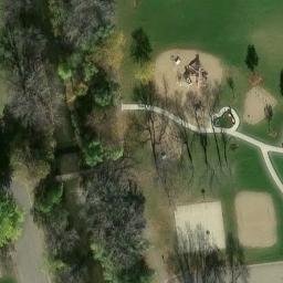 Marshall Beach Volleyball Court #10 — aerial view