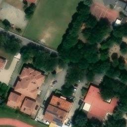 Volleyball Court near Massa Lombarda — aerial view