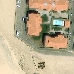 Sand Volleyball Court — aerial view