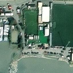 Sand Volleyball Court — aerial view