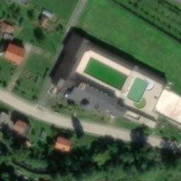 Sand Volleyball Court — aerial view
