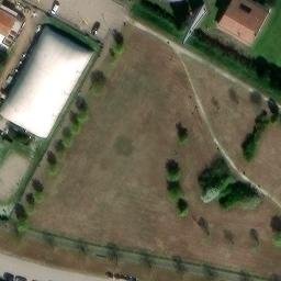 Sand Volleyball Court — aerial view