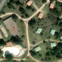 Sand Volleyball Court — aerial view