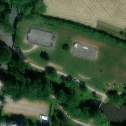 Sand Volleyball Court — aerial view