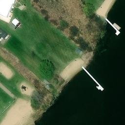 Hill Township Beach Volleyball Court — aerial view