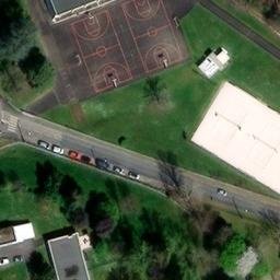 Sand Volleyball Court — aerial view