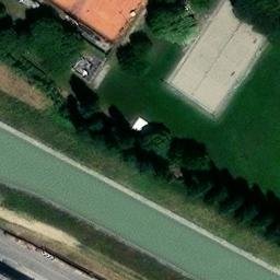 Sand Volleyball Court — aerial view