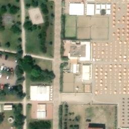 Sand Volleyball Court — aerial view
