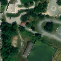 Sand Volleyball Court — aerial view
