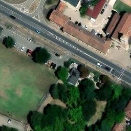 Volleyball Court near Toscanella di Dozza — aerial view
